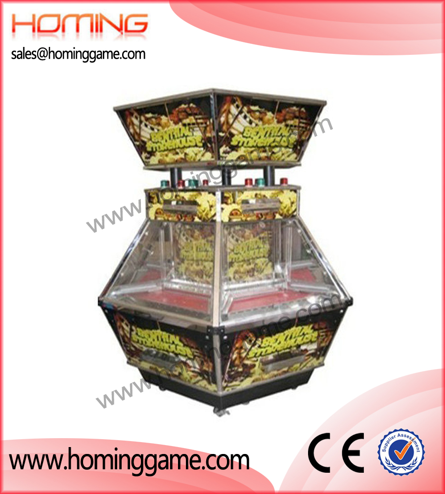 Benthal Storehouse coin pusher game machine,hot sale arcade game machine,coin pusher game machine,game machine,arcade game machine,coin operated game machine,game equipment,amusement machine,indoor game machine,electrical slot game machine,Crazy fruit coin pusher game machine,Monkey King coin pusher game machine, prize