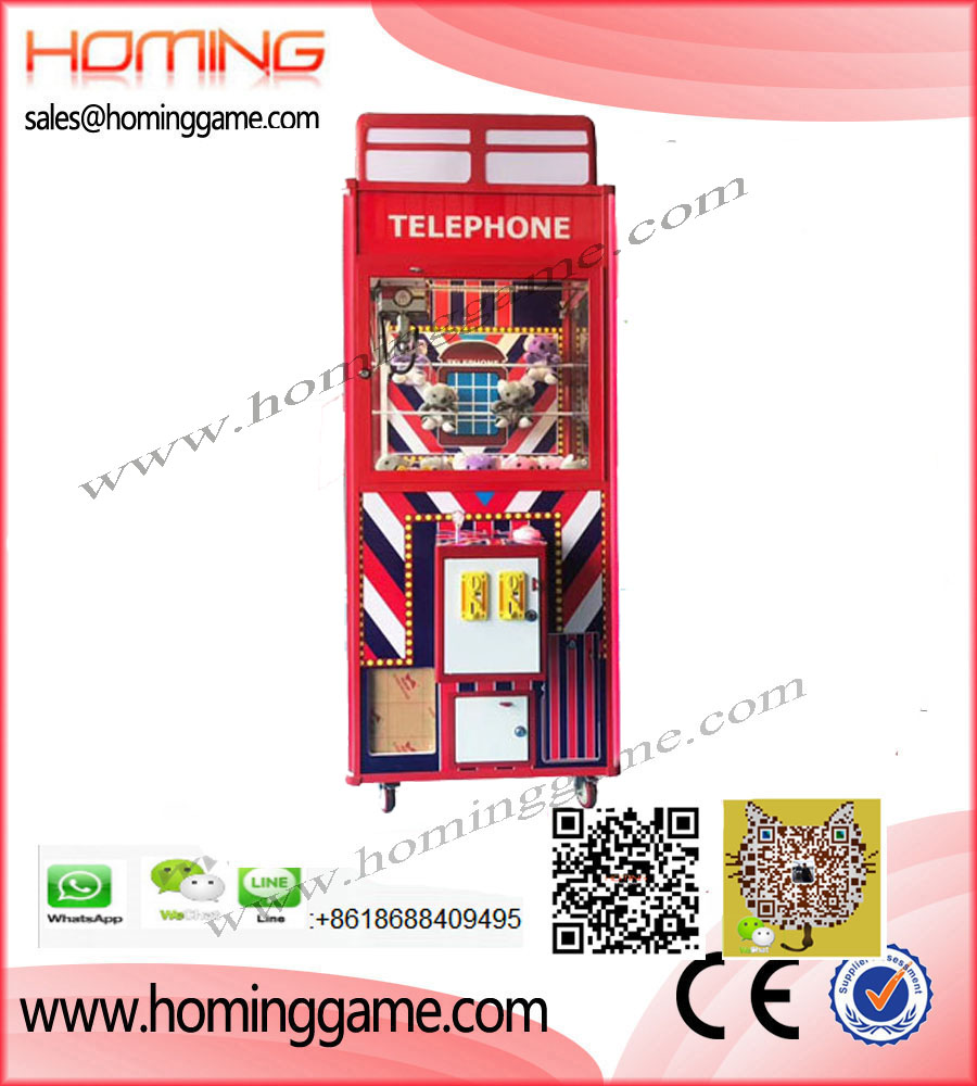England Style Telephone Crane Game Machine,Crazy Toy Story 3 Crane Machine,Double Player Claw Machine,Crane Machine,Crane Game Machine,Toy story crane machine,Claw Game,Claw Game Machine,Claw Machine,Crazy Toy,Prize Game Machine,Prize Vending Machine,Vending Machine,Game Machine,Arcade Game Machine,Operated Game Machine,Coin Operated Game Machine,Amusement Game Machine,Amusement Game Equipment,Sot Game Machine,Family Entertaiment Game,Family Entertainment,Indoor Game